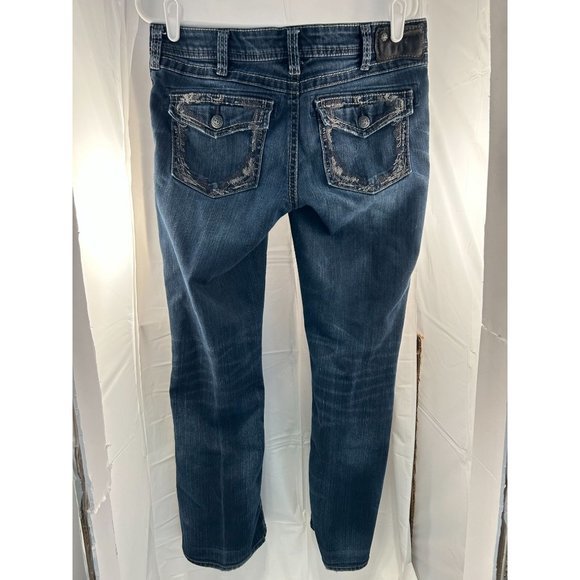 Silver Jeans Co. AIKO Mid Boot dark wash jeans size W31/ L31 - Picture 2 of 10